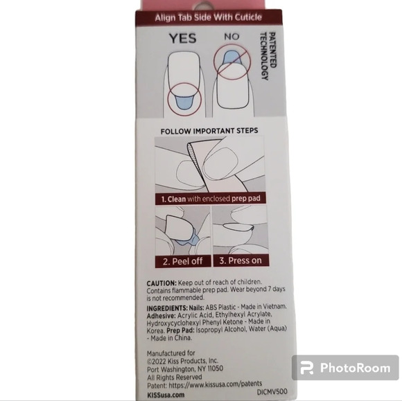 New Kiss Press On Nails Manicure 24 Color Nails Black - Picture 3 of 6